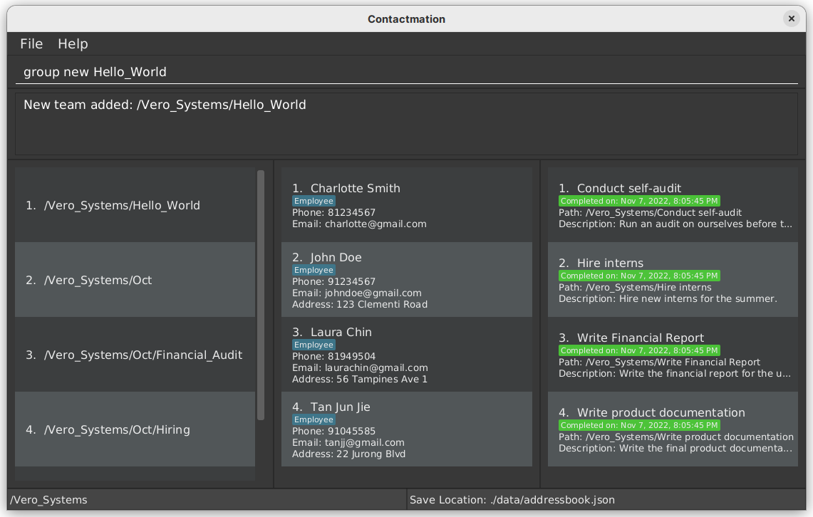 Aliasing command ui